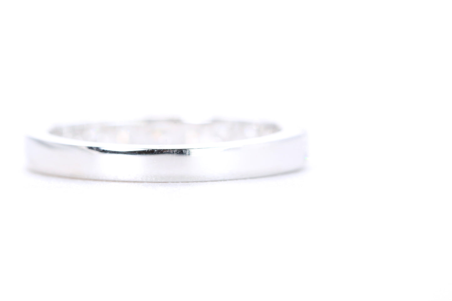 Micro Pavé Diamond Ring One Carat in White Gold