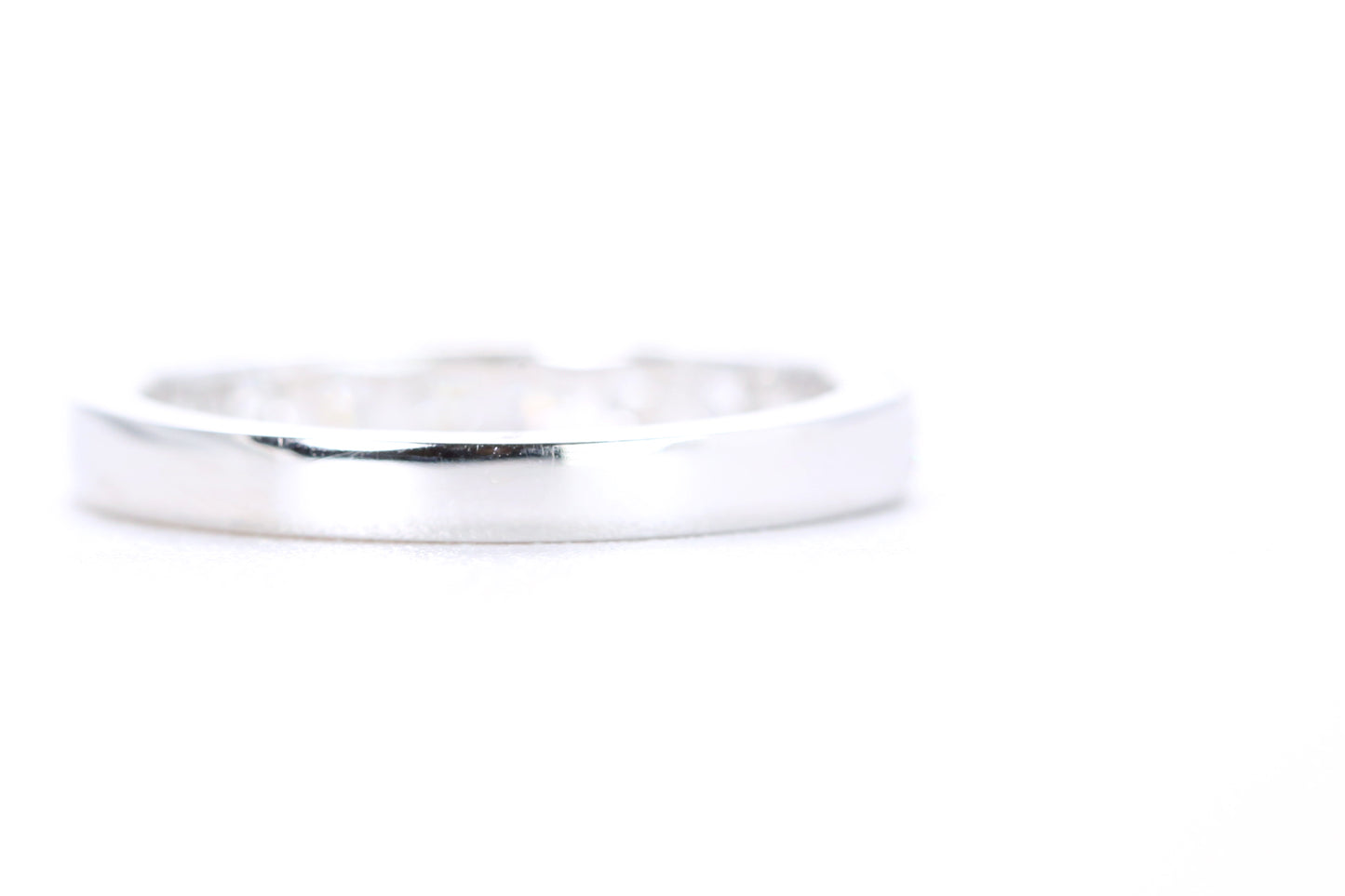 Micro Pavé Diamond Ring One Carat in White Gold