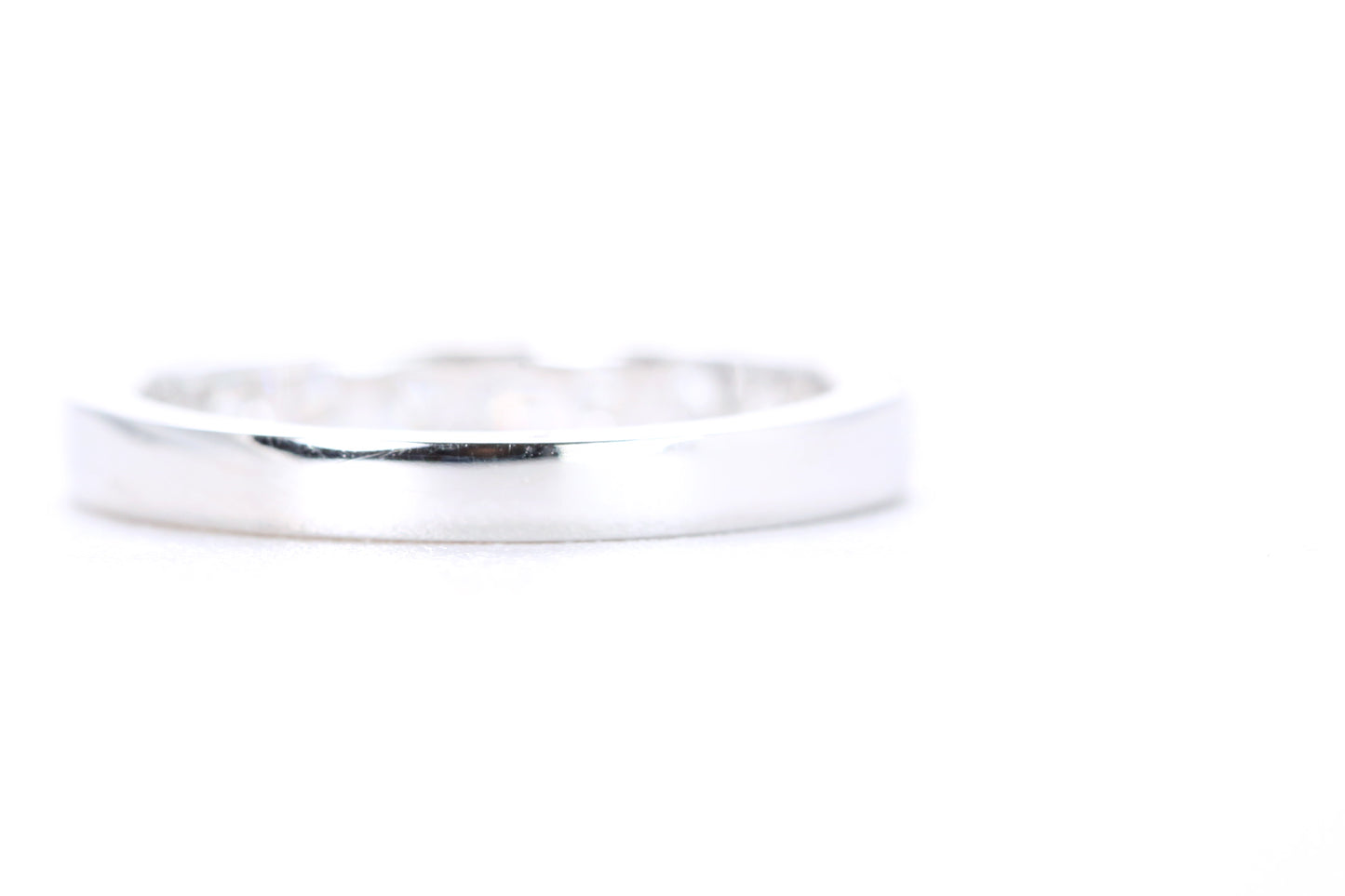 Micro Pavé Diamond Ring One Carat in White Gold