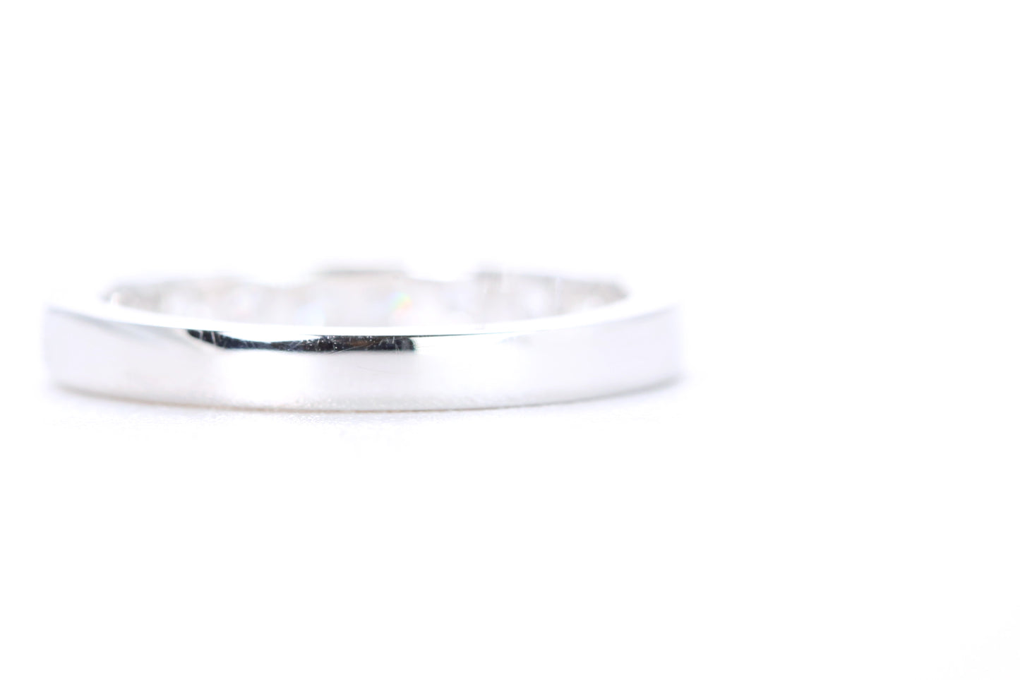 Micro Pavé Diamond Ring One Carat in White Gold
