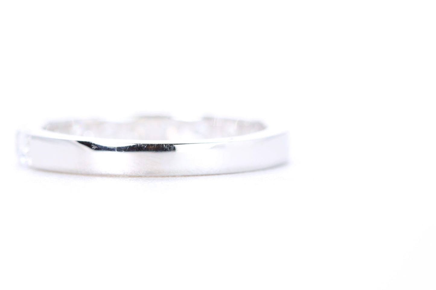 Micro Pavé Diamond Ring One Carat in White Gold