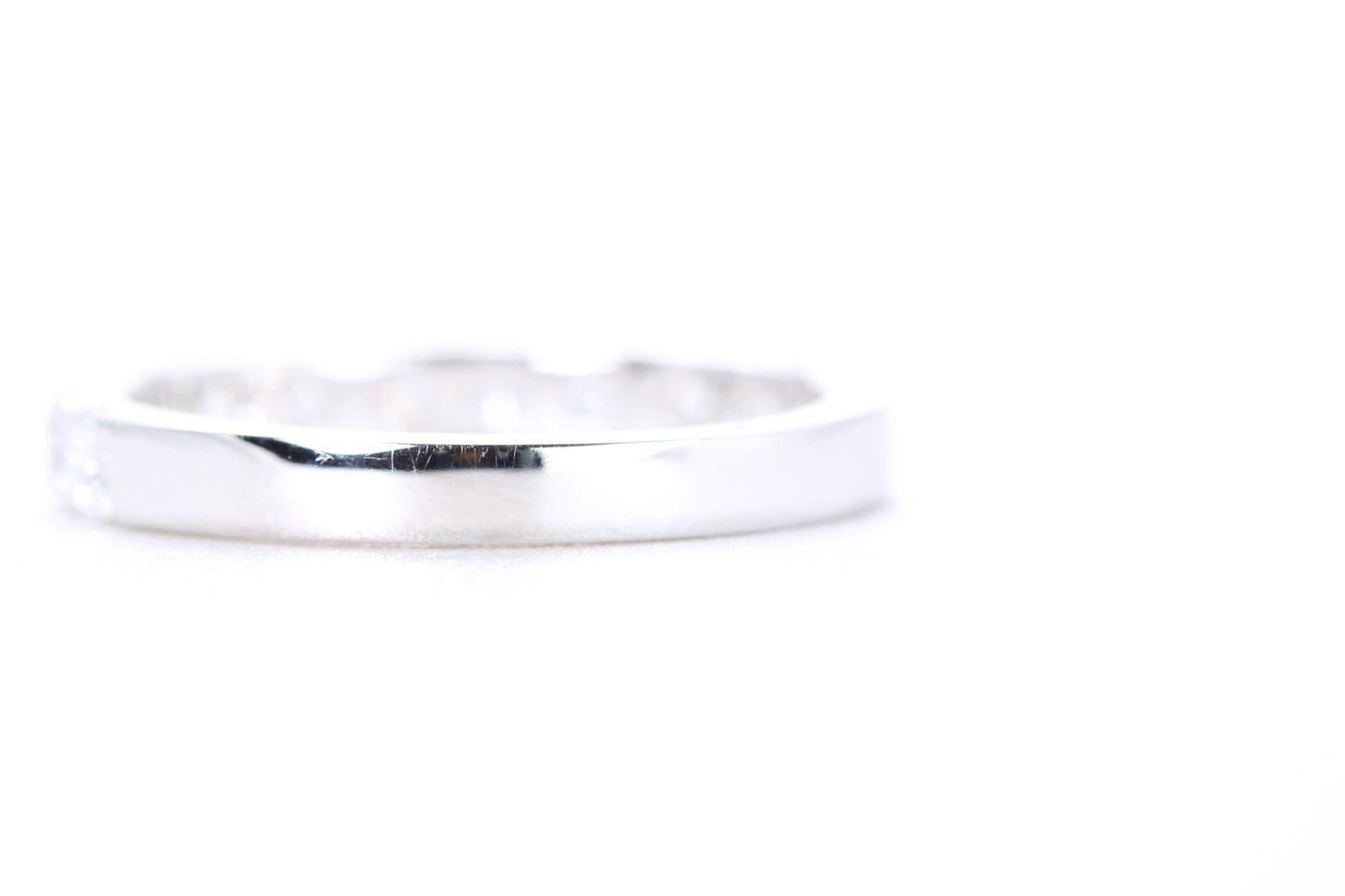 Micro Pavé Diamond Ring One Carat in White Gold