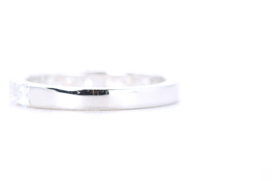 Micro Pavé Diamond Ring One Carat in White Gold