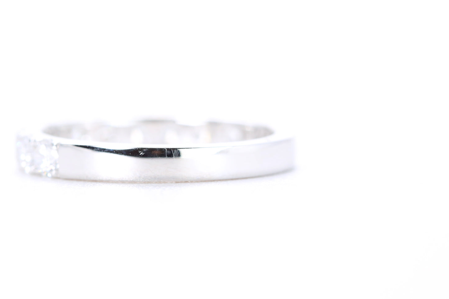Micro Pavé Diamond Ring One Carat in White Gold