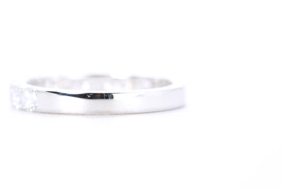 Micro Pavé Diamond Ring One Carat in White Gold