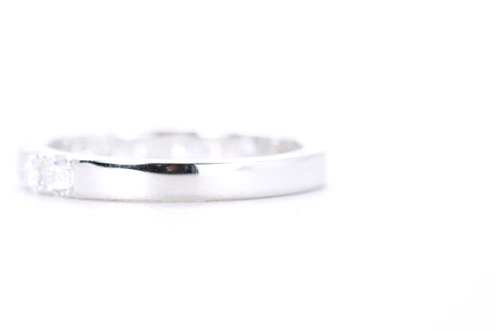 Micro Pavé Diamond Ring One Carat in White Gold