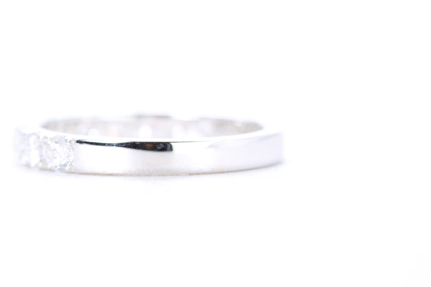 Micro Pavé Diamond Ring One Carat in White Gold