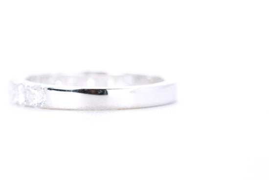 Micro Pavé Diamond Ring One Carat in White Gold