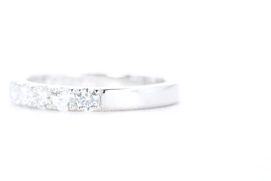Micro Pavé Diamond Ring One Carat in White Gold