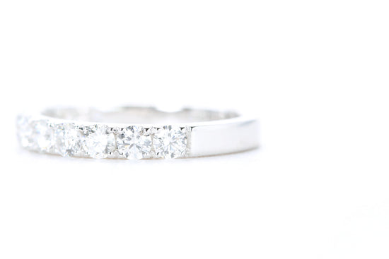 Micro Pavé Diamond Ring One Carat in White Gold