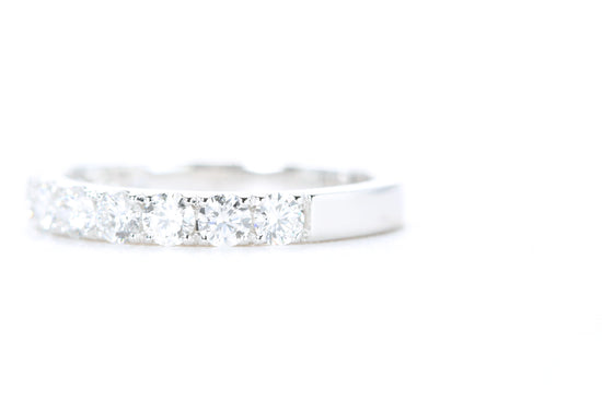 Micro Pavé Diamond Ring One Carat in White Gold