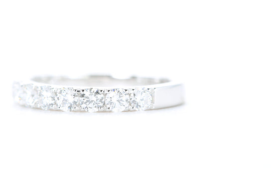 Micro Pavé Diamond Ring One Carat in White Gold