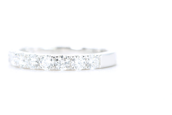 Micro Pavé Diamond Ring One Carat in White Gold