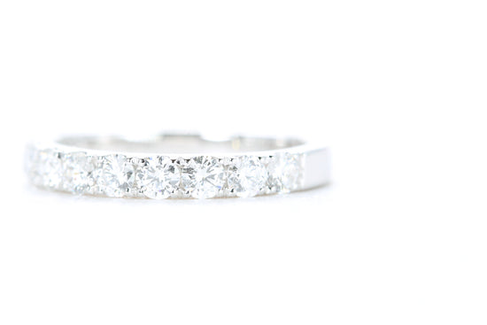 Micro Pavé Diamond Ring One Carat in White Gold
