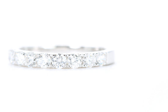 Micro Pavé Diamond Ring One Carat in White Gold