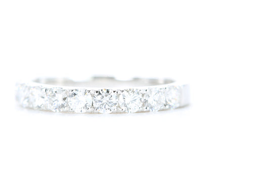 Micro Pavé Diamond Ring One Carat in White Gold