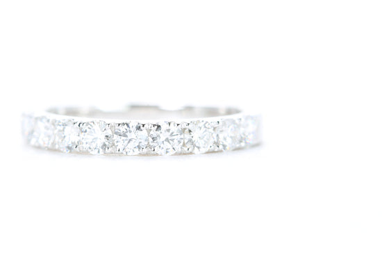 Micro Pavé Diamond Ring One Carat in White Gold