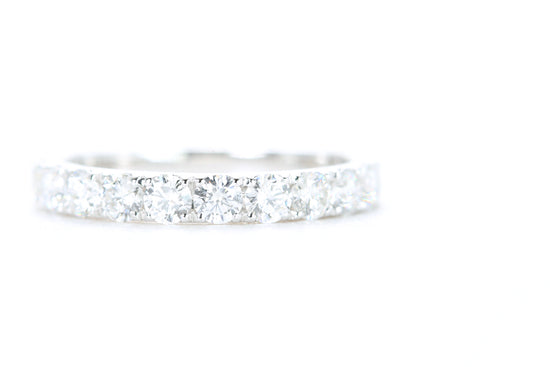 Micro Pavé Diamond Ring One Carat in White Gold