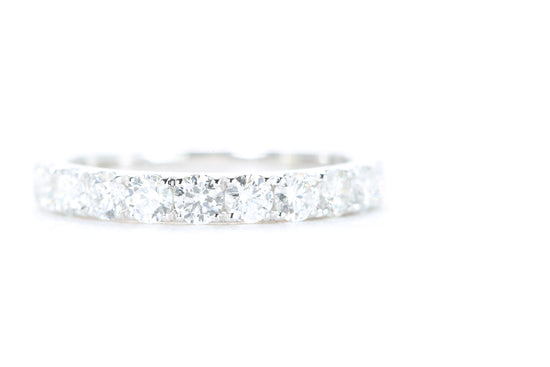 Micro Pavé Diamond Ring One Carat in White Gold