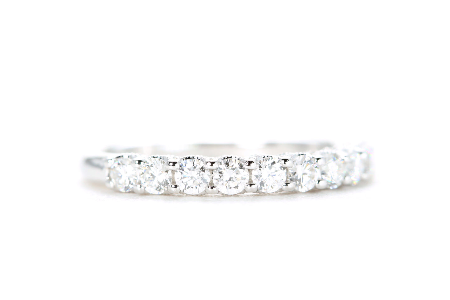 Milgrained Diamond Band
