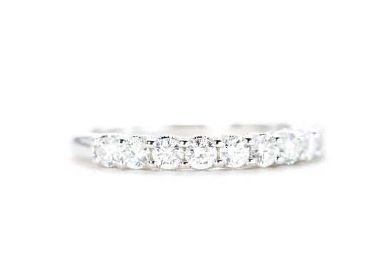 Milgrained Diamond Band