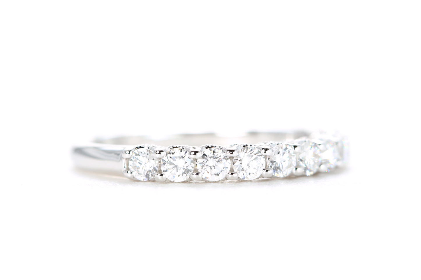 Milgrained Diamond Band