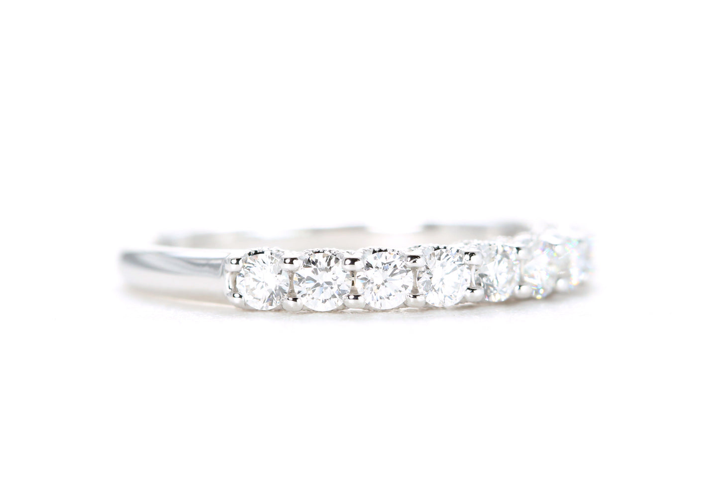 Milgrained Diamond Band