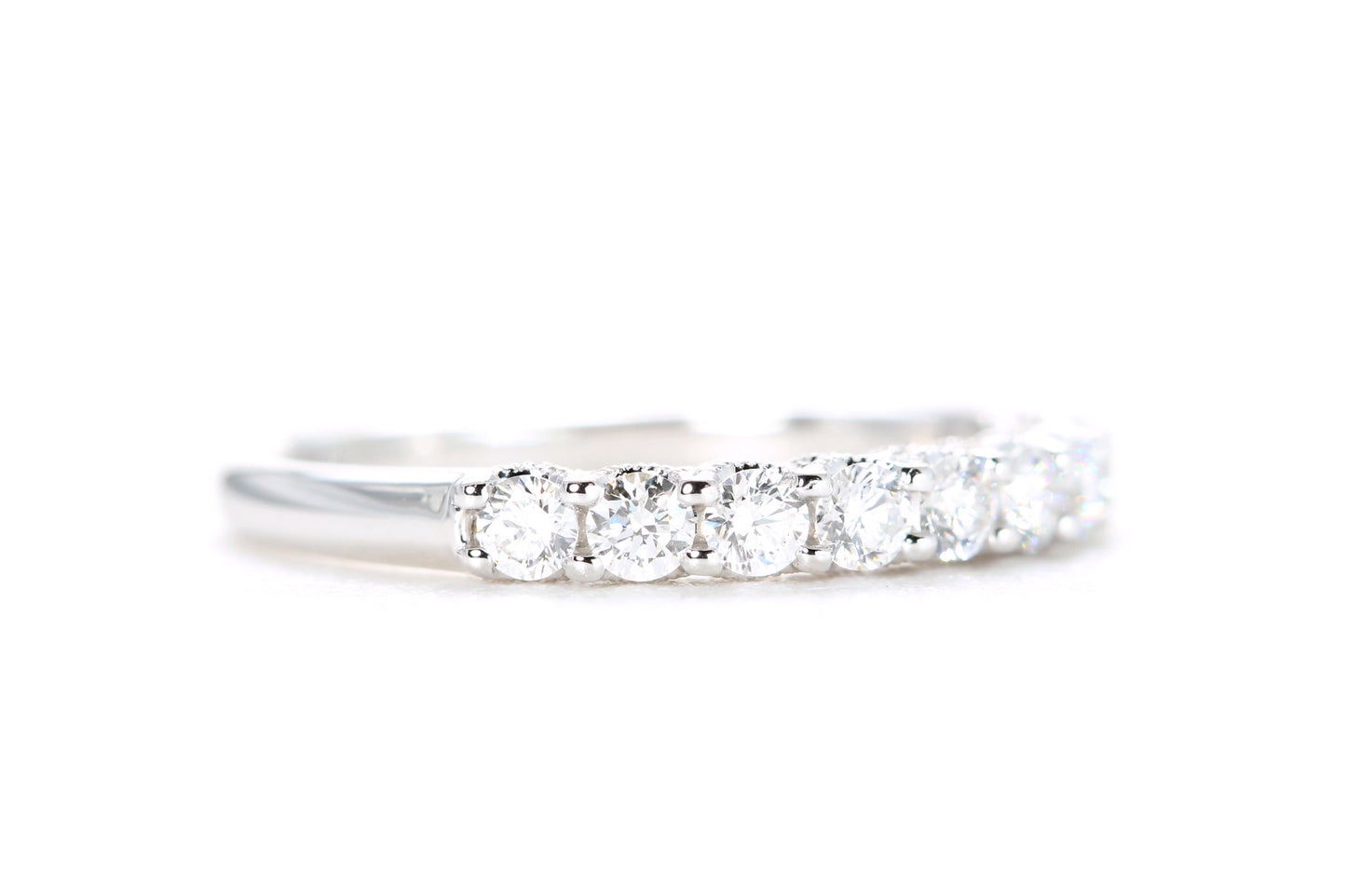 Milgrained Diamond Band