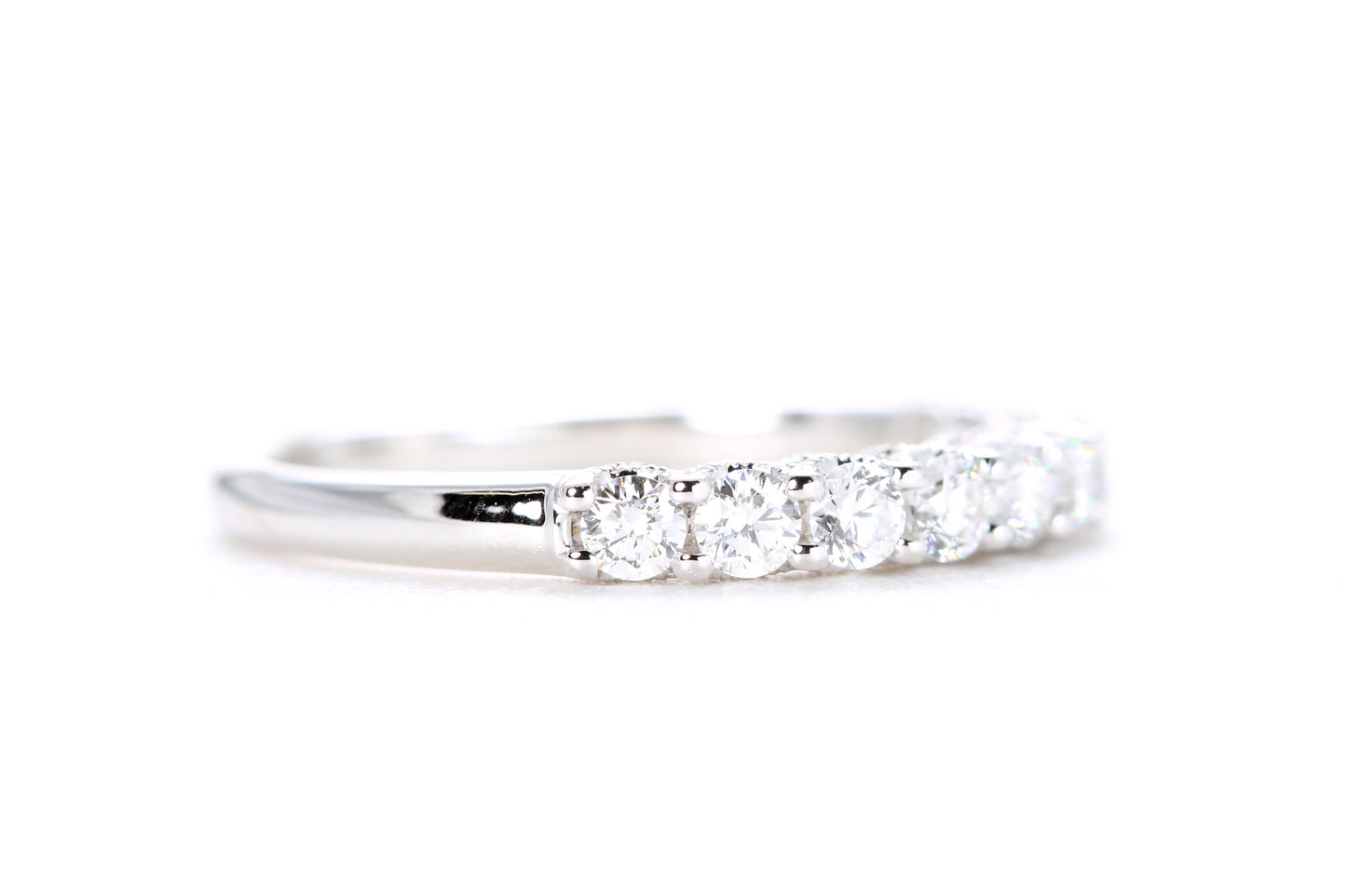 Milgrained Diamond Band