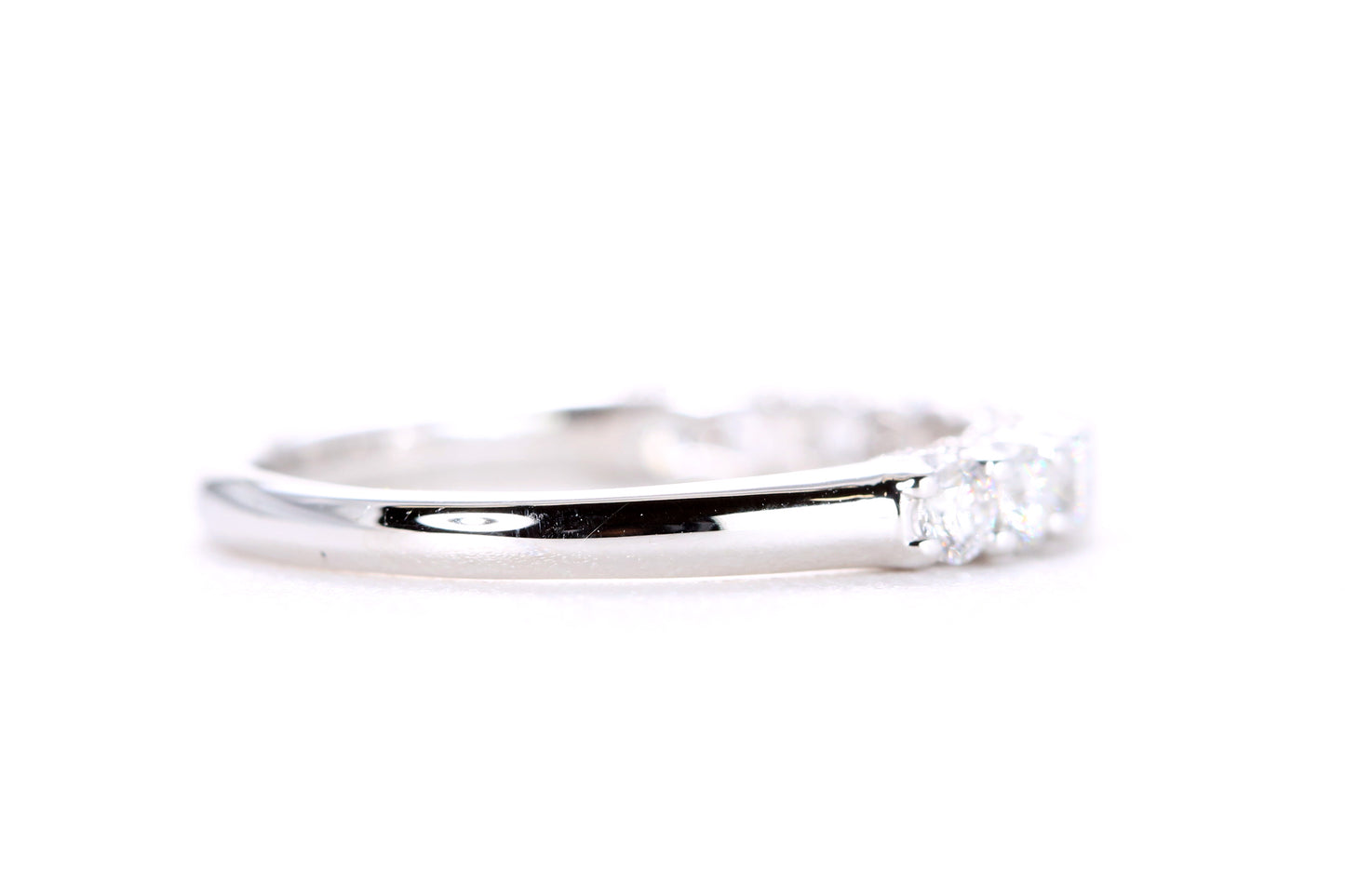 Milgrained Diamond Band