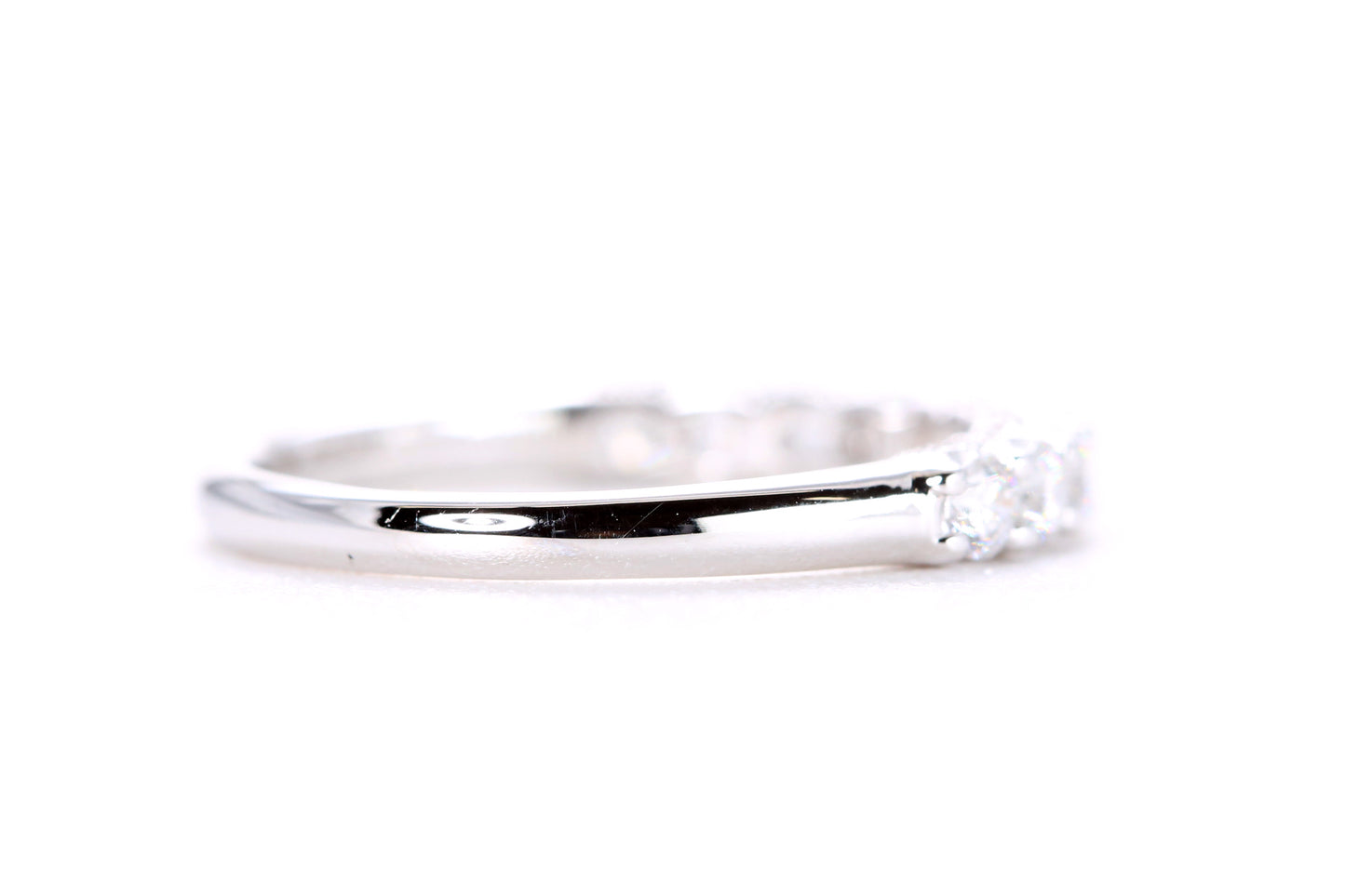 Milgrained Diamond Band
