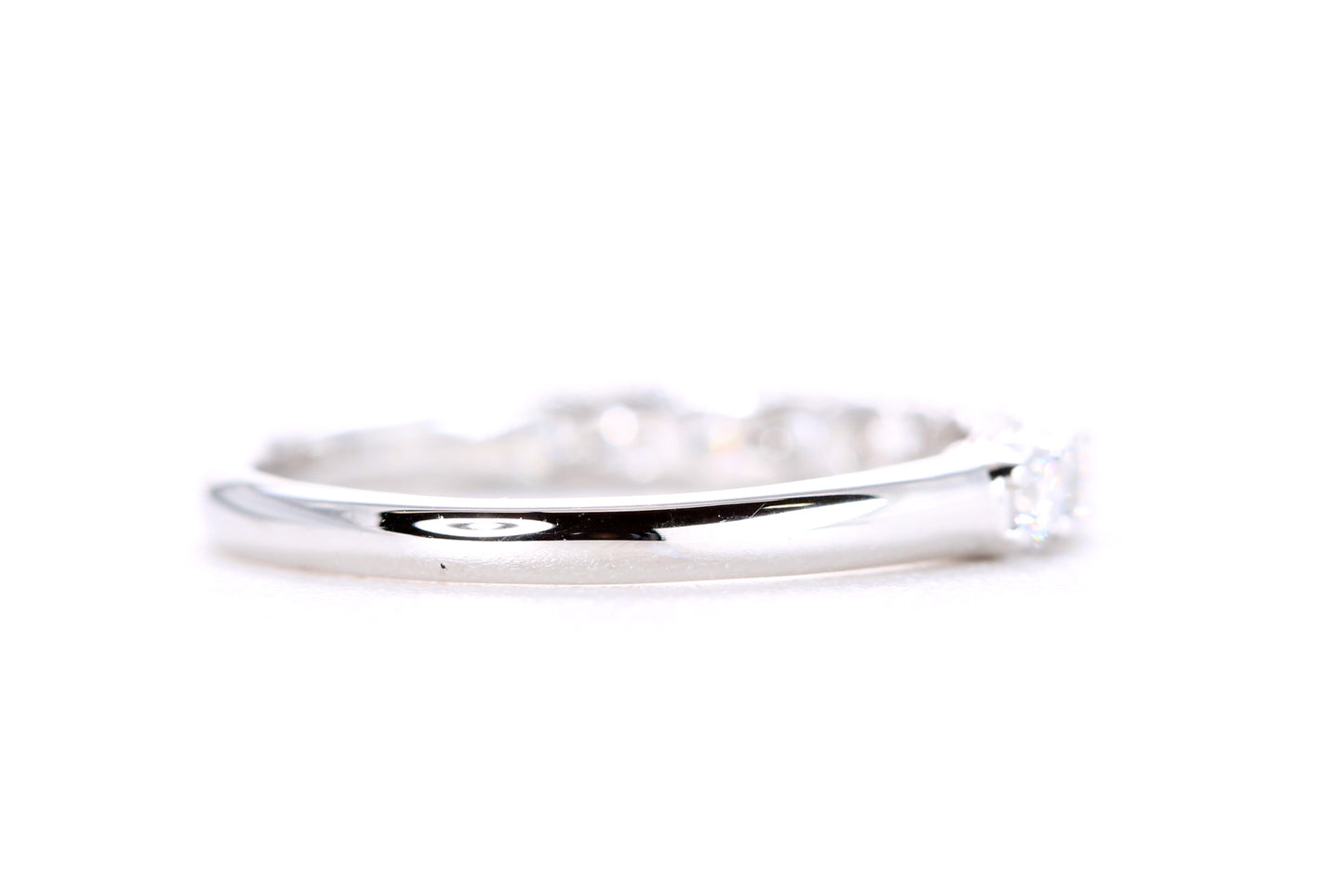 Milgrained Diamond Band