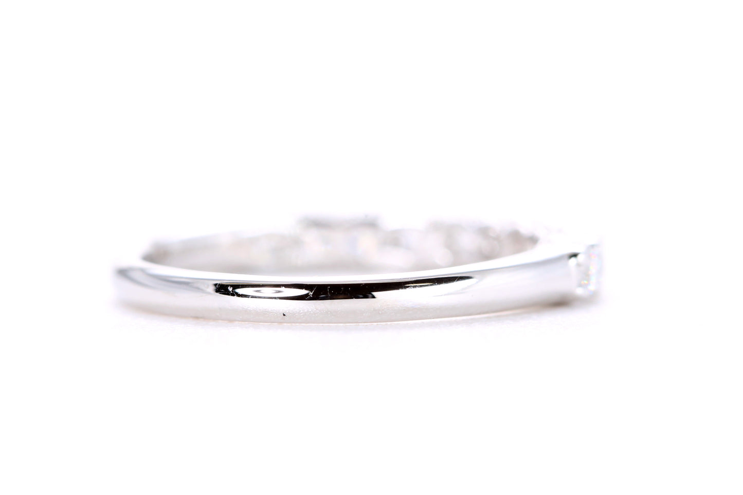 Milgrained Diamond Band