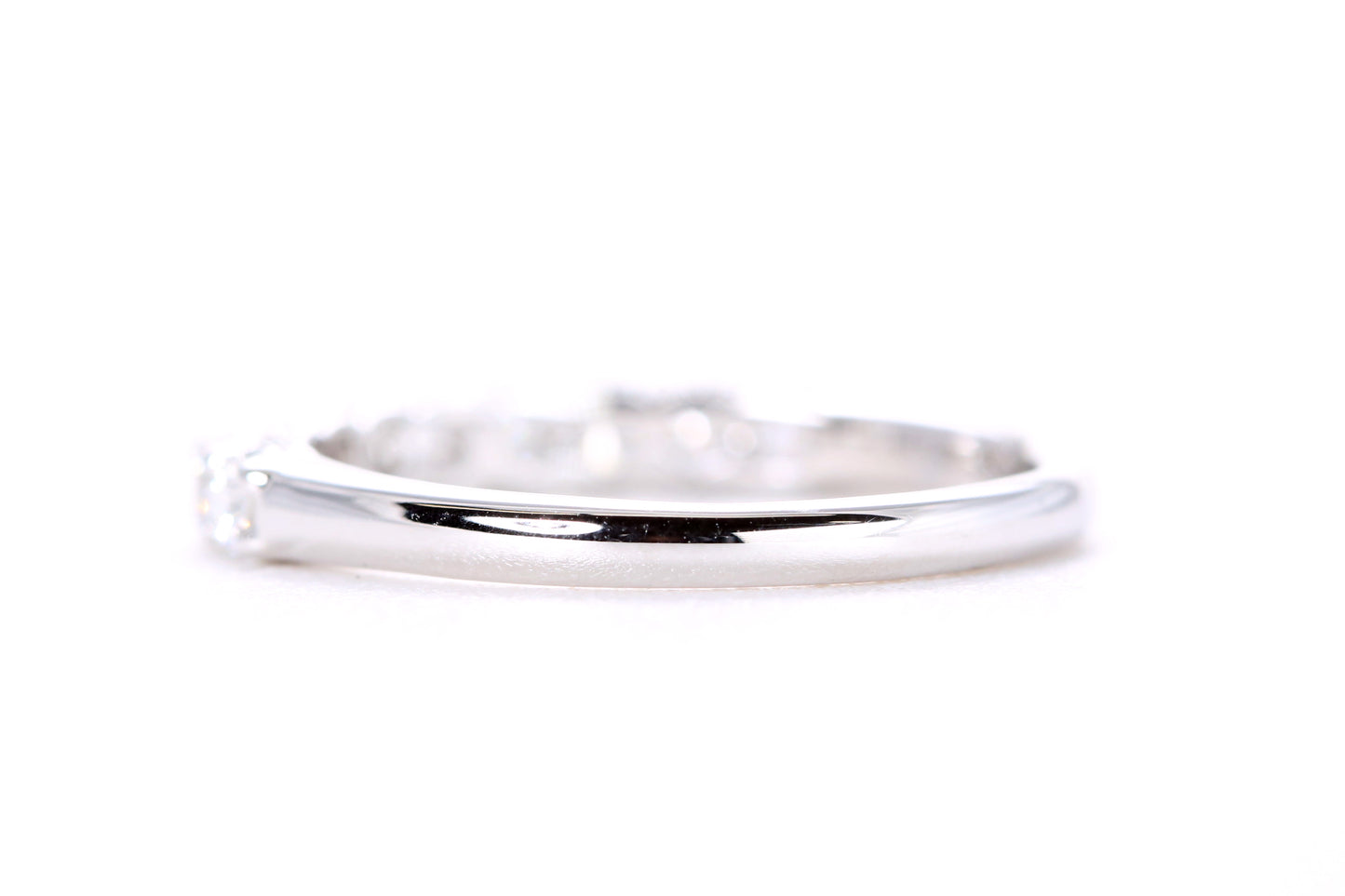 Milgrained Diamond Band