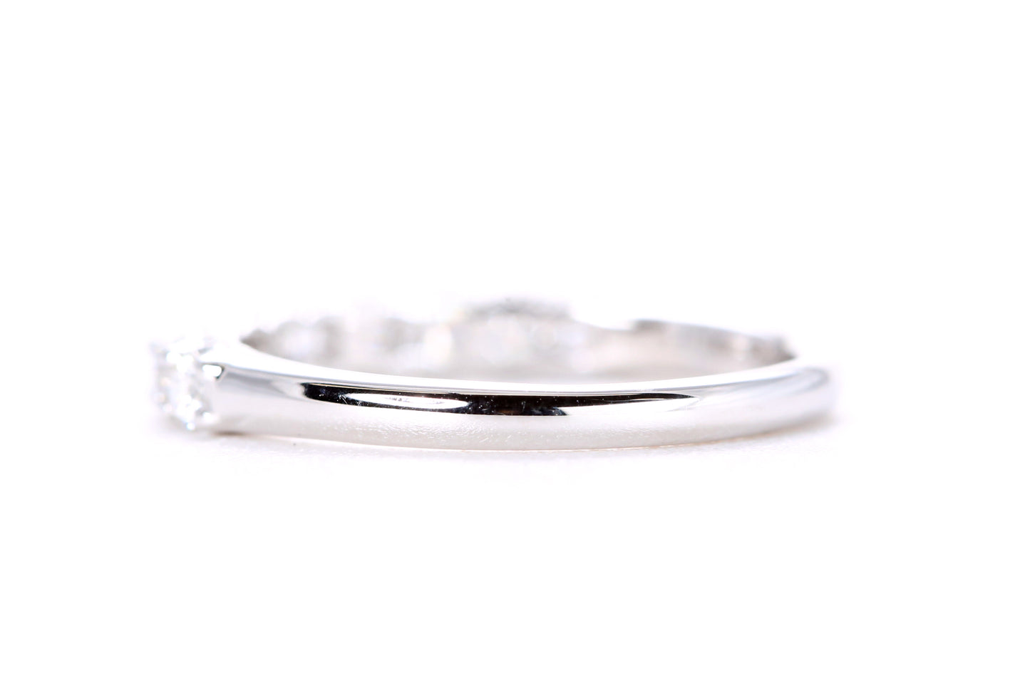 Milgrained Diamond Band