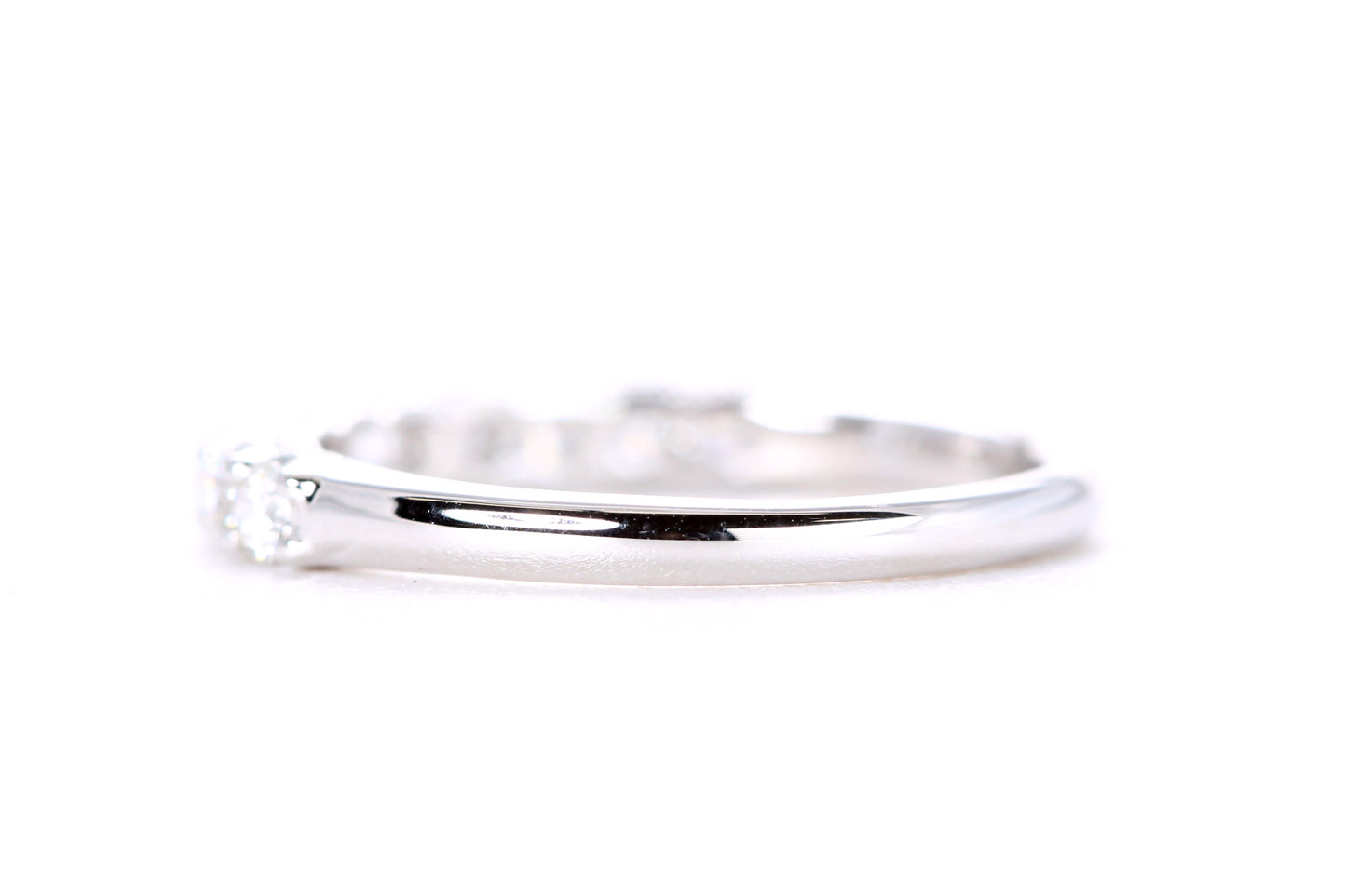Milgrained Diamond Band