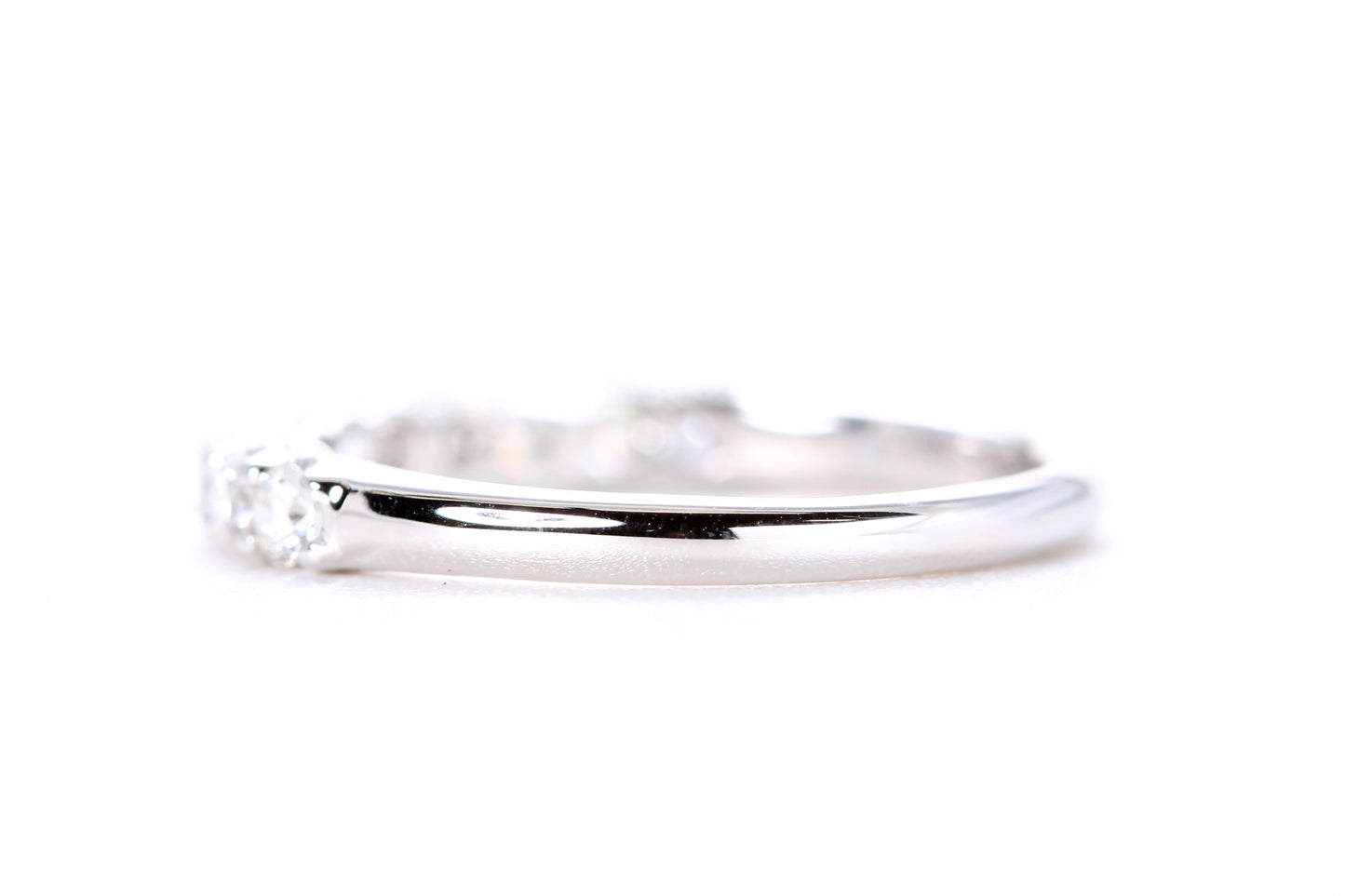 Milgrained Diamond Band