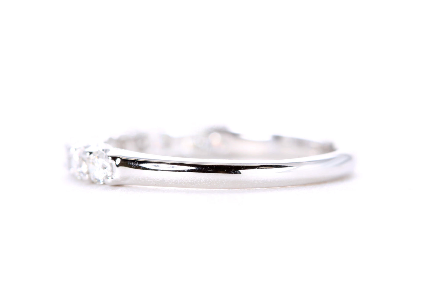 Milgrained Diamond Band