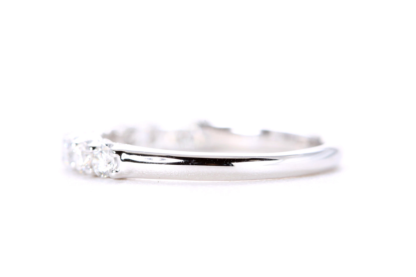 Milgrained Diamond Band