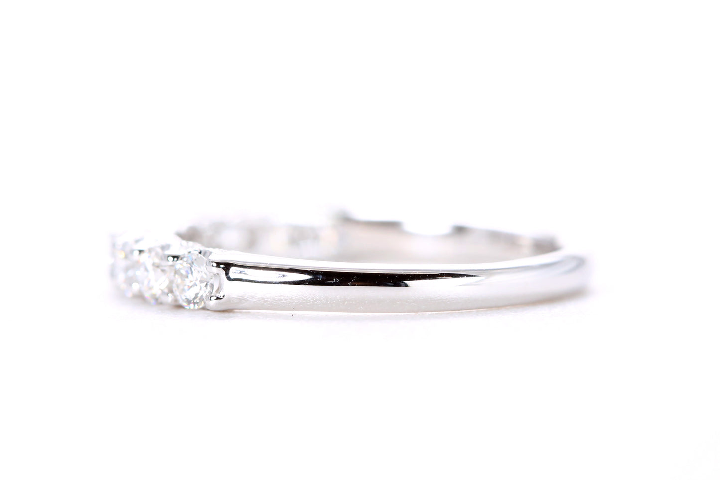 Milgrained Diamond Band