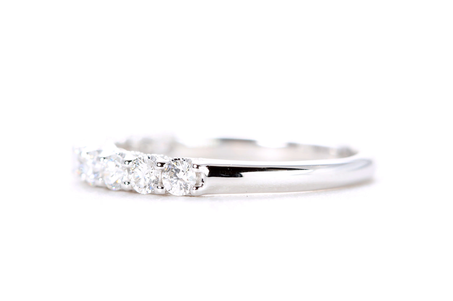 Milgrained Diamond Band