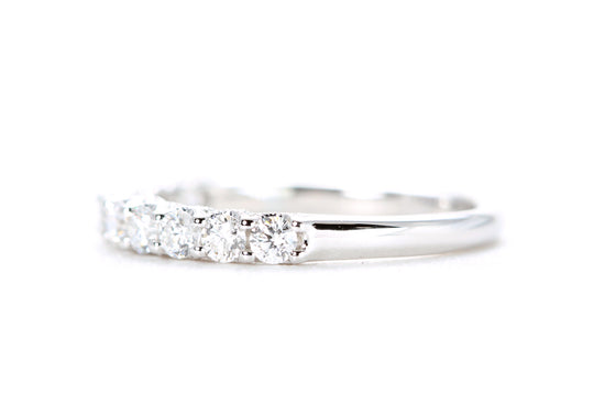 Milgrained Diamond Band