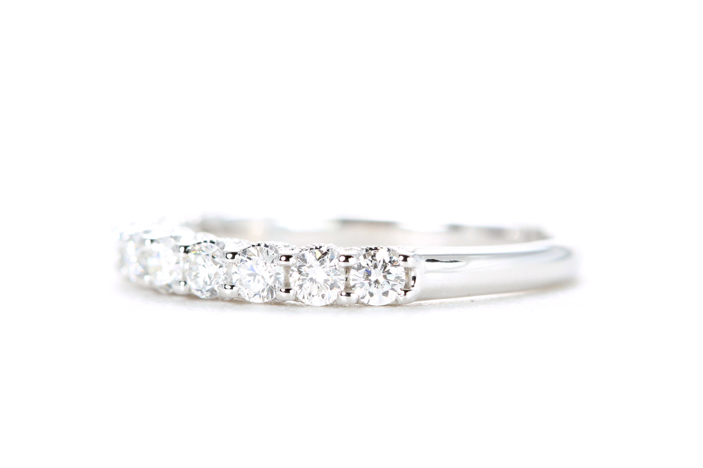 Milgrained Diamond Band