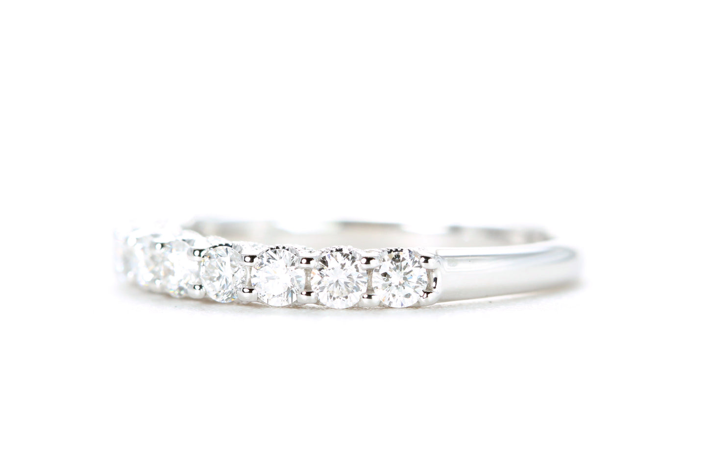 Milgrained Diamond Band