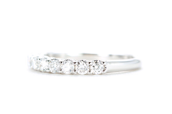 Milgrained Diamond Band