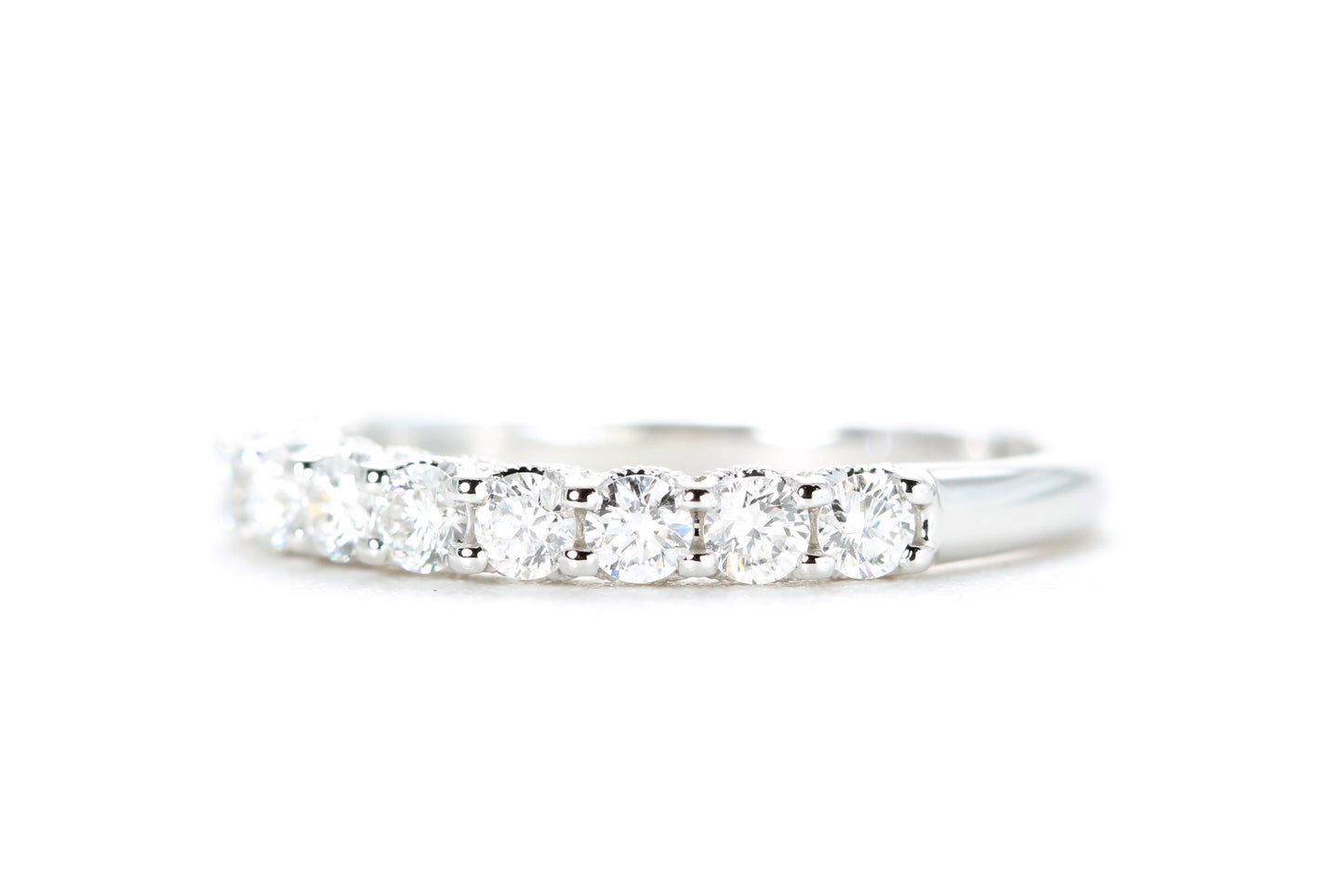 Milgrained Diamond Band