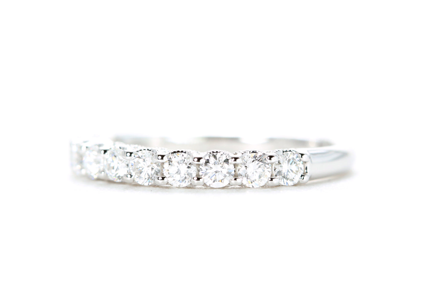 Milgrained Diamond Band