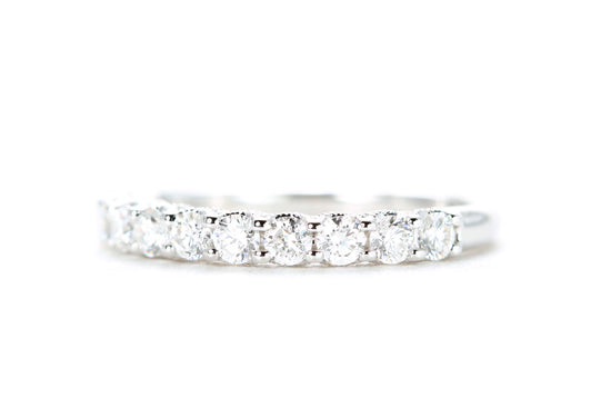 Milgrained Diamond Band
