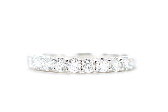 Milgrained Diamond Band