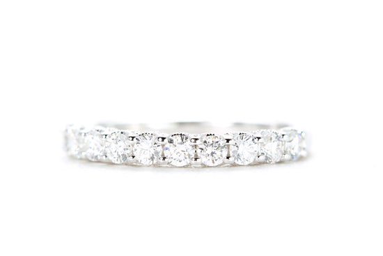 Milgrained Diamond Band